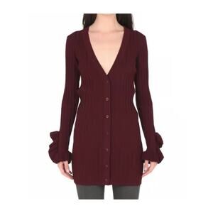 C/MEO COLLECTIVE Women's Deep Purple Knit Sweater Dress / Tunic Sz Large 10 / 12